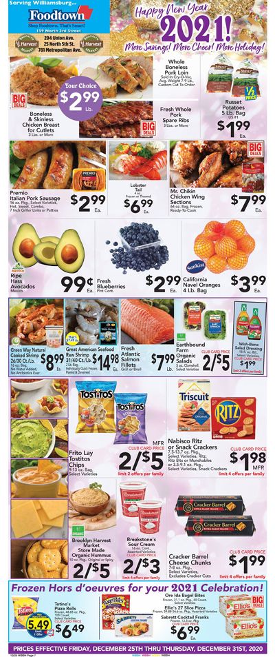 Brooklyn Harvest Market Holiday Weekly Ad Flyer December 25 to December 31, 2020