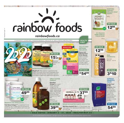 Rainbow Foods Health First Flyer January 2 to 31