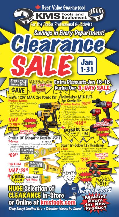 KMS Tools and Equipment Flyer January 1 to 31