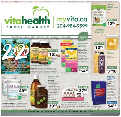 Vita Health Fresh Market Flyer January 3 to 19