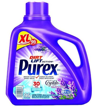 Purex Liquid Laundry Detergent, Crystals Fragrance, Fresh Lavender Blossom, 4.43 Liters For $6.97 At Amazon Canada