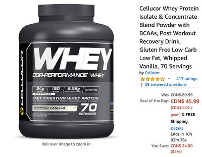 Amazon Canada Deals: Save 34% on Protein & Workout Products + up to 30% on ZIONOR Ski Goggles