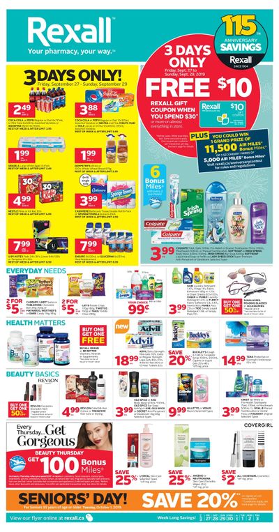 Rexall (ON) Flyer September 27 to October 3