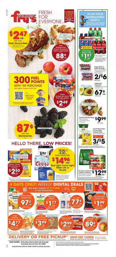 Fry’s (AZ) Weekly Ad Flyer December 26 to December 29