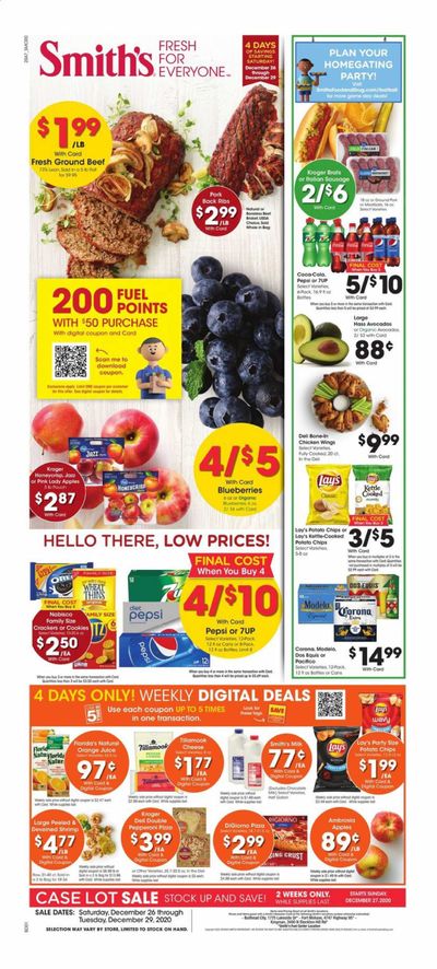 Smith's (AZ, ID, MT, NM, NV, UT, WY) Weekly Ad Flyer December 26 to December 29