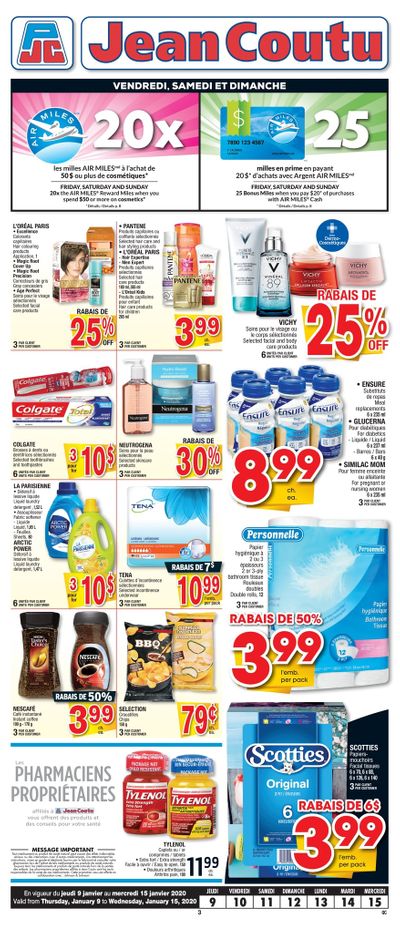 Jean Coutu (QC) Flyer January 9 to 15