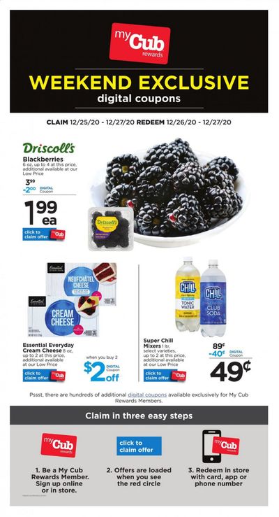 Cub Foods Weekly Ad Flyer December 25 to December 27