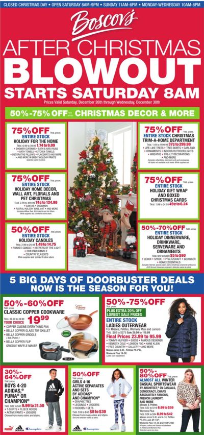 Boscov's Weekly Ad Flyer December 26 to December 30