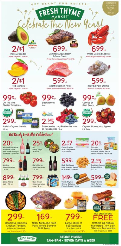 Fresh Thyme Weekly Ad Flyer December 27 to January 5