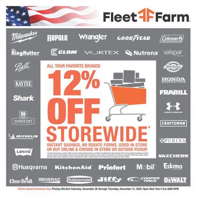 Fleet Farm Weekly Ad Flyer December 26 to December 31