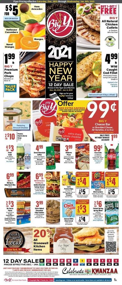 Big Y (MA) Weekly Ad Flyer December 26 to January 6 Big Y (MA) Weekly Ad Flyer December 26 to January 6