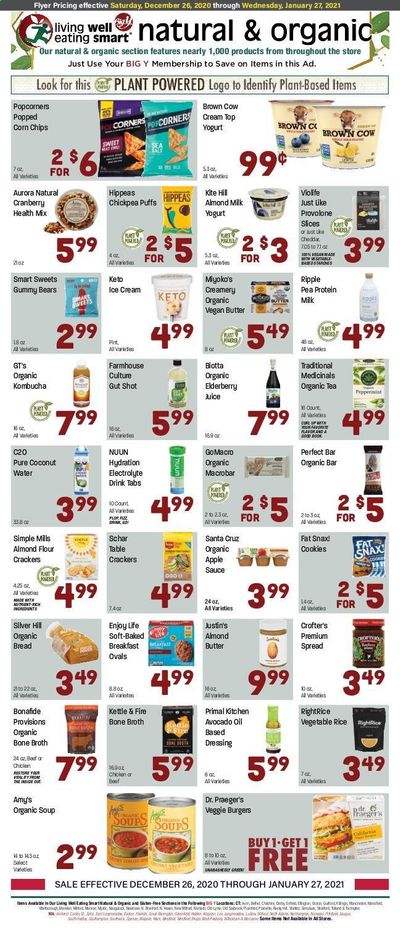 Big Y (CT, MA) Weekly Ad Flyer December 26 to December 27