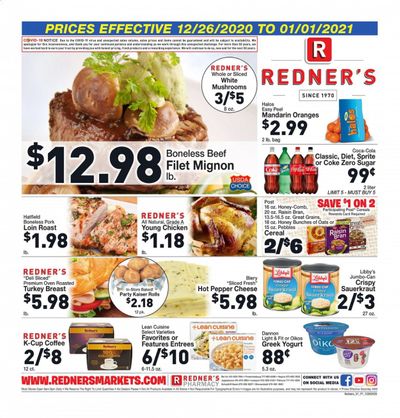 Redner's Markets Weekly Ad Flyer December 26 to January 1