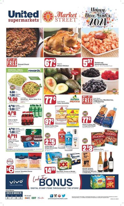 United Supermarkets Weekly Ad Flyer December 26 to December 29
