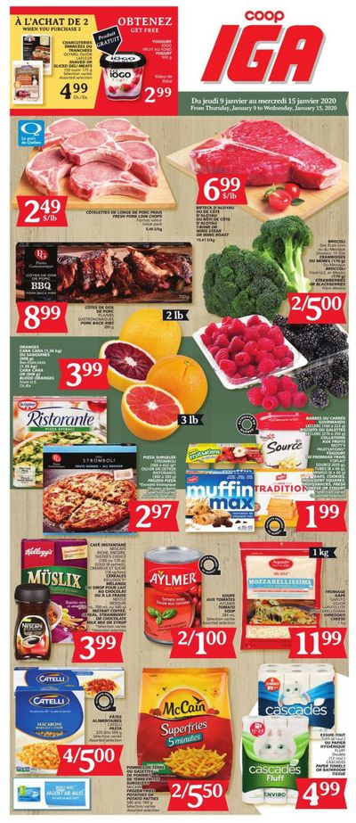 Coop IGA Flyer January 9 to 15