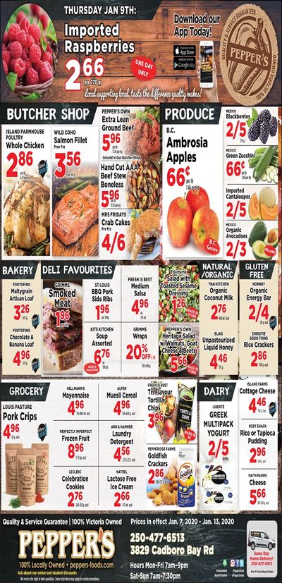 Pepper's Foods Flyer January 7 to 13