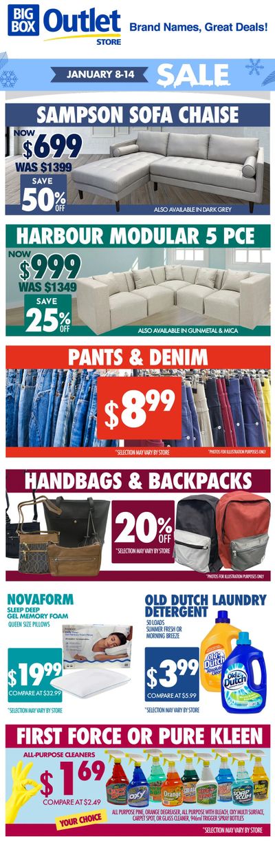 Big Box Outlet Store Flyer January 8 to 14