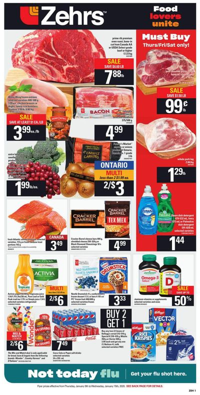 Zehrs Flyer January 9 to 15