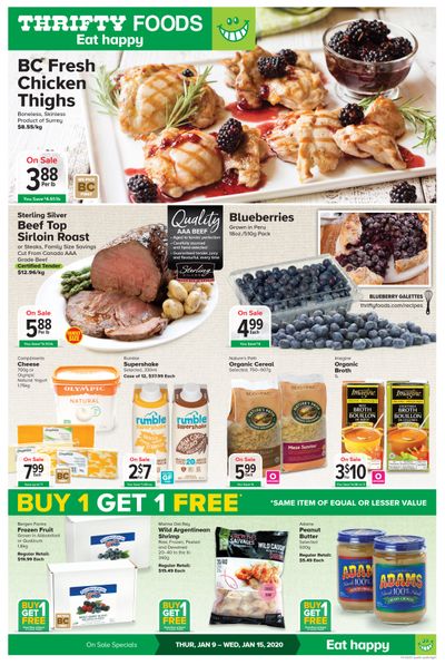 Thrifty Foods Flyer January 9 to 15