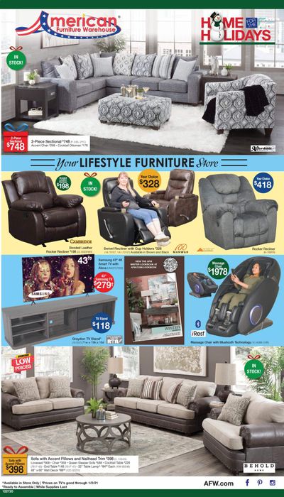 American Furniture Warehouse (CO) Weekly Ad Flyer December 27 to January 2