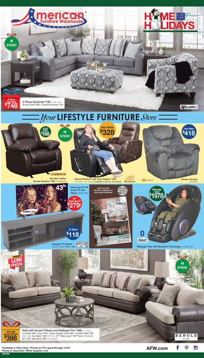 American Furniture Warehouse (AZ) Weekly Ad Flyer December 27 to January 2