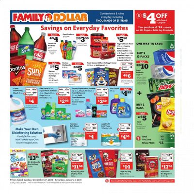 Family Dollar Weekly Ad Flyer December 27 to January 2