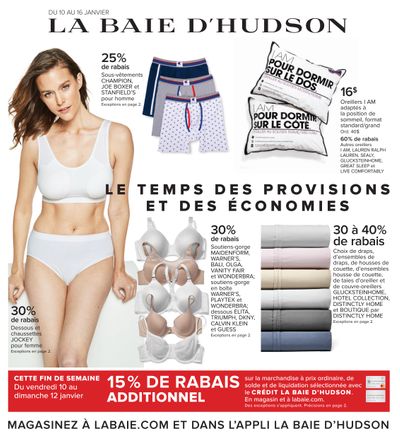 Hudson's Bay (QC) Flyer January 10 to 16