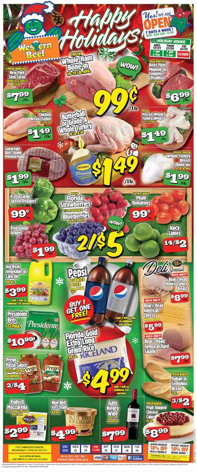 Western Beef Weekly Ad Flyer December 23 to December 29