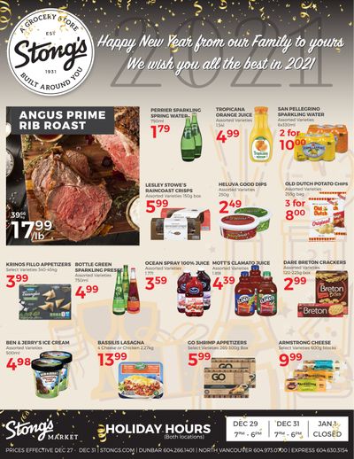 Stong's Market Flyer December 27 to 31