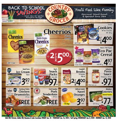 Country Grocer (Salt Spring) Flyer January 8 to 13