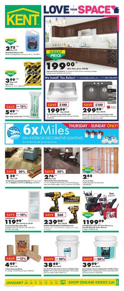 Kent Building Supplies Flyer January 9 to 15