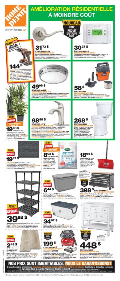 Home Depot (QC) Flyer January 9 to 15