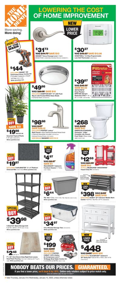 Home Depot (BC) Flyer January 9 to 15
