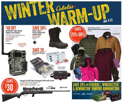 Cabela's Flyer January 9 to 22