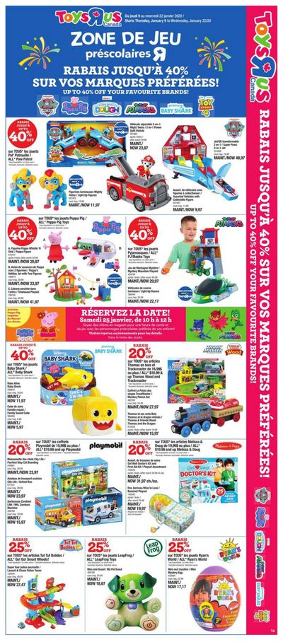 Toys R Us (QC) Flyer January 9 to 15