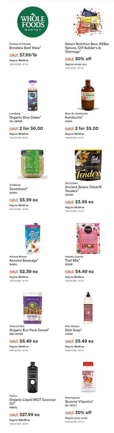 Whole Foods Market (ON) Flyer January 8 to 14