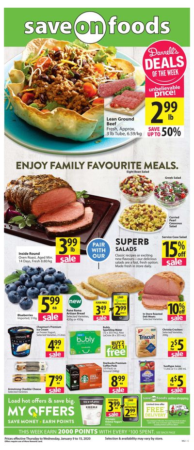 Save on Foods (SK) Flyer January 9 to 15