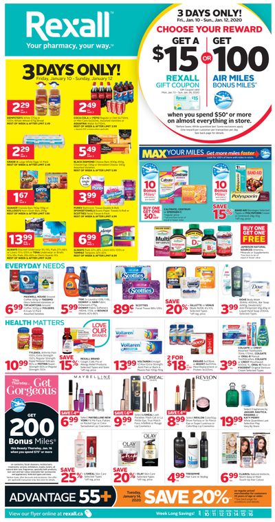 Rexall (West) Flyer January 10 to 16