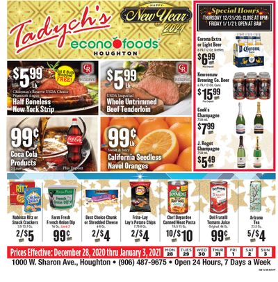 Tadych's New Year Weekly Ad Flyer December 28, 2020 to January 3, 2021