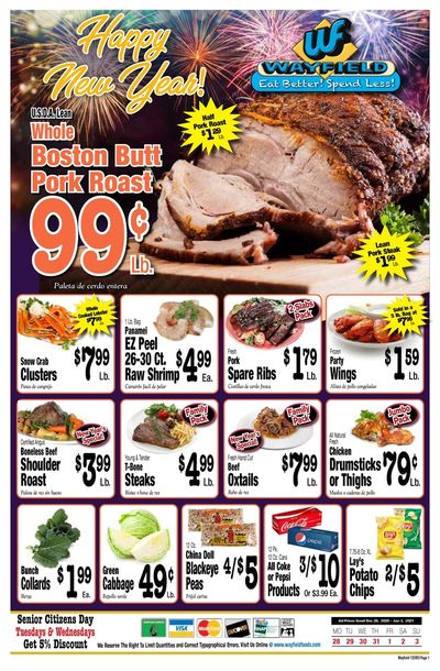 Wayfield Foods New Year Weekly Ad Flyer December 28, 2020 to January 3, 2021