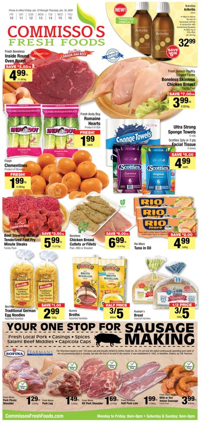 Commisso's Fresh Foods Flyer January 10 to 16