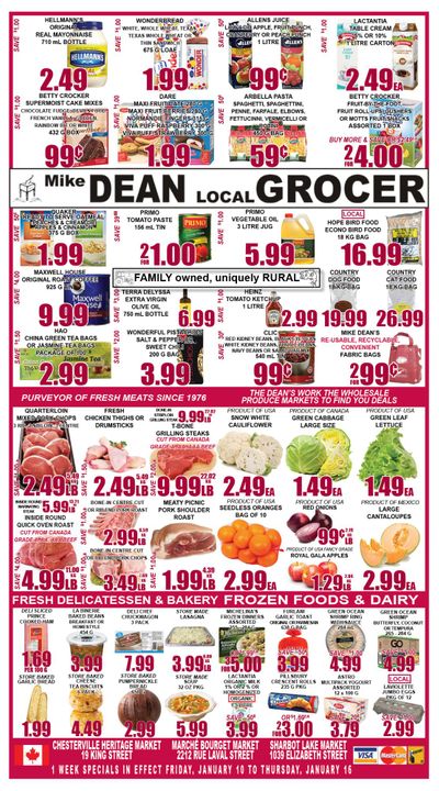 Mike Dean's Super Food Stores Flyer January 10 to 16
