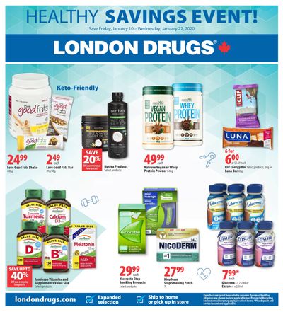London Drugs Healthy Savings Event Flyer January 10 to 22
