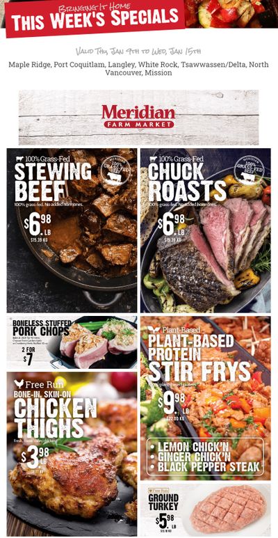 Meridian Meats and Seafood Flyer January 9 to 15
