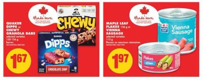No Frills Ontario: Quaker Granola Bars $1.17 After Coupon
