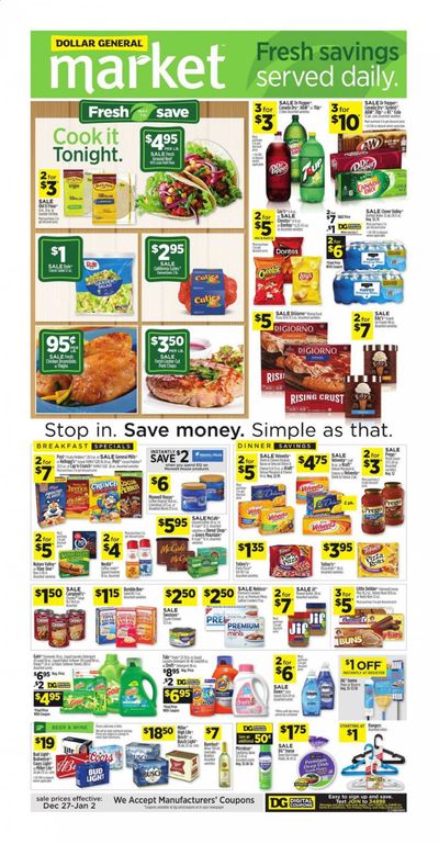Dollar General (OH) Weekly Ad Flyer December 27 to January 2