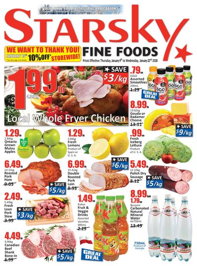 Starsky Foods (Mississauga) Flyer January 9 to 22