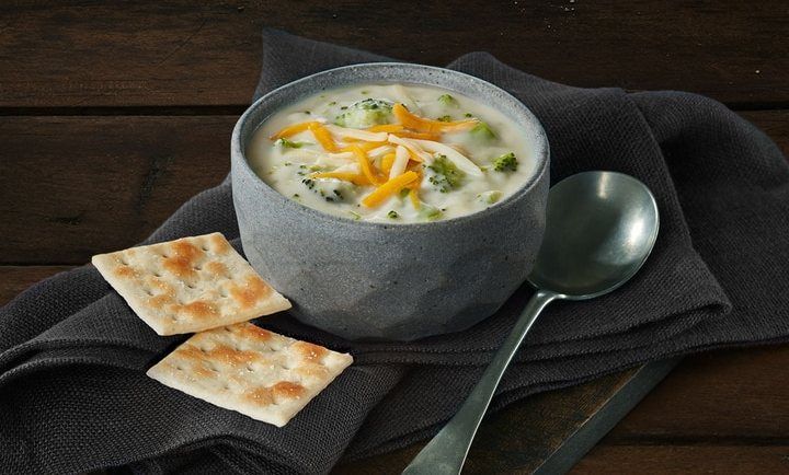 Broccoli Cheddar Soup Cup at Swiss Chalet Broccoli Cheddar Soup Cup at Swiss Chalet