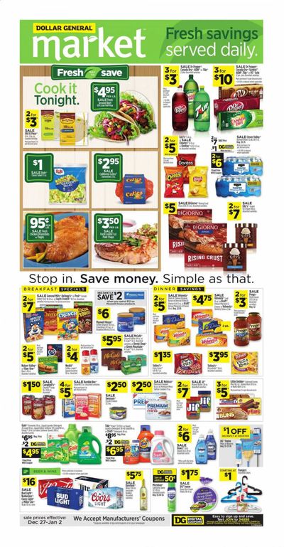 Dollar General (LA) Weekly Ad Flyer December 27 to January 2