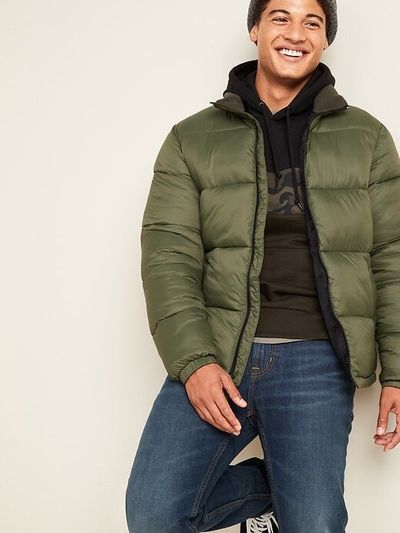Frost-Free Zip-Front Puffer Jacket for Men On Sale for $ 30.00 at Old Navy Canada